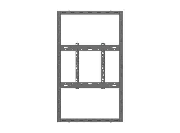 Multibrackets Pro Series - Enclosure 55" Wall Slim Medium Black 