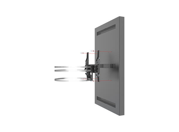 Multibrackets Pro Series - Enclosure 55" Column Medium Black* 