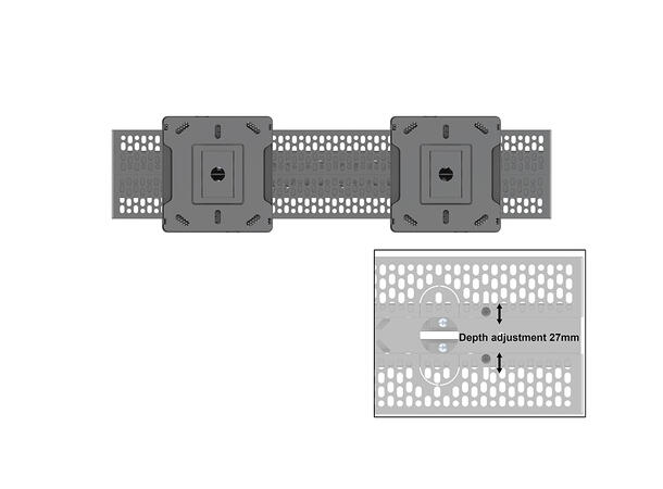 Multibrackets Pro Series - Enclosure Cei ling Mount B2B 55" Medium Black* 