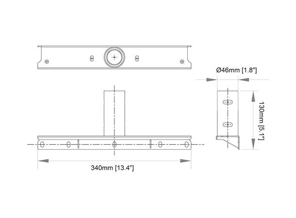 Multibrackets Pro Series - Enclosure Hol der Medium 340mm 