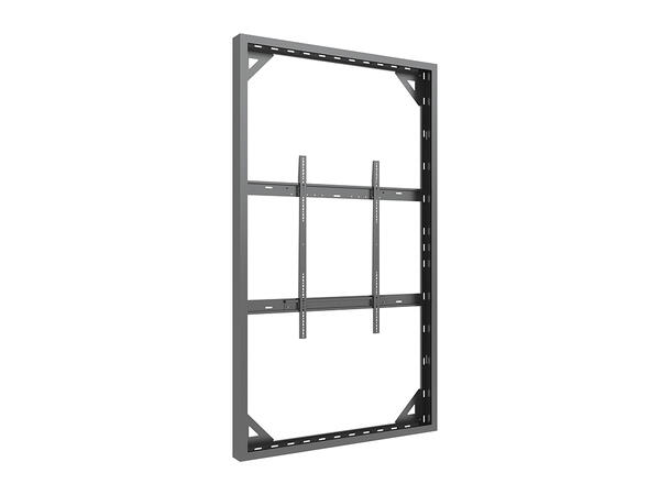 Multibrackets Pro kabinett vegg 98" Svart, 80Kg, Vesa 800x600 