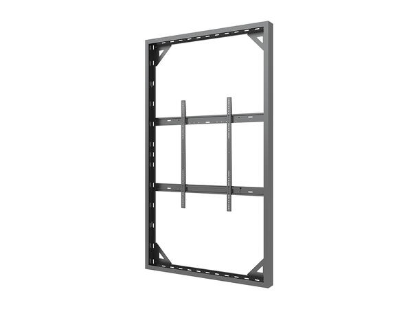 Multibrackets Pro kabinett vegg 98" Svart, 80Kg, Vesa 800x600 