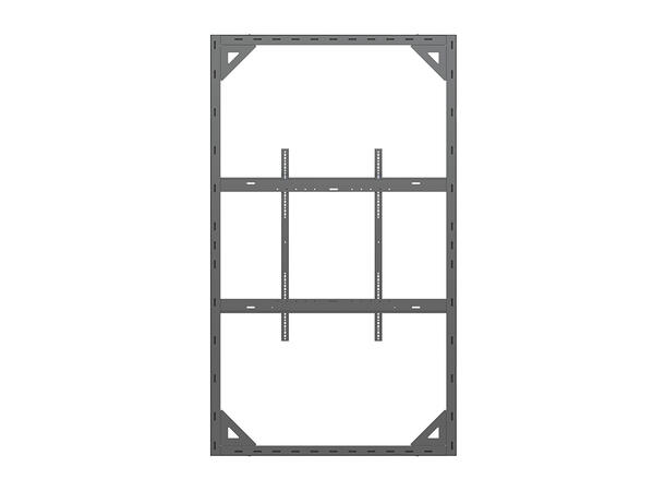 Multibrackets Pro kabinett vegg 98" Svart, 80Kg, Vesa 800x600 