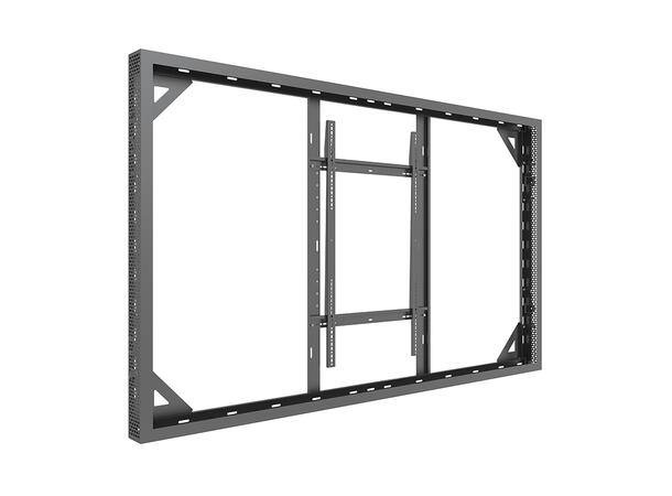 Multibrackets Pro kabinett vegg 98" Svart, 80Kg, Vesa 800x600 