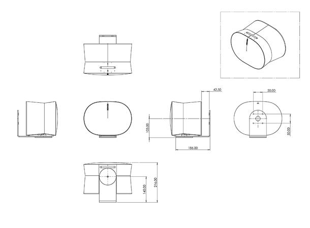 Multibrackets Sonos Wall Mount for ERA30 0 - White 