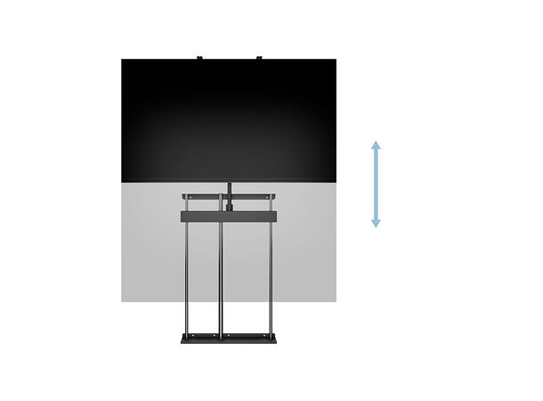 Multibrackets TV heis motorisert Sving Svart,400x400, 60Kg, 40-65" 