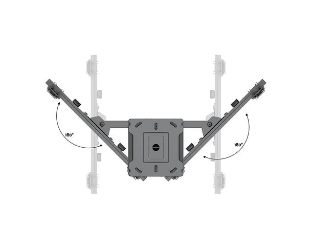 Multibrackets Takfeste Pro MBC2UPV Svart, 400x400, 60Kg, 1155cm, 43"-50" 