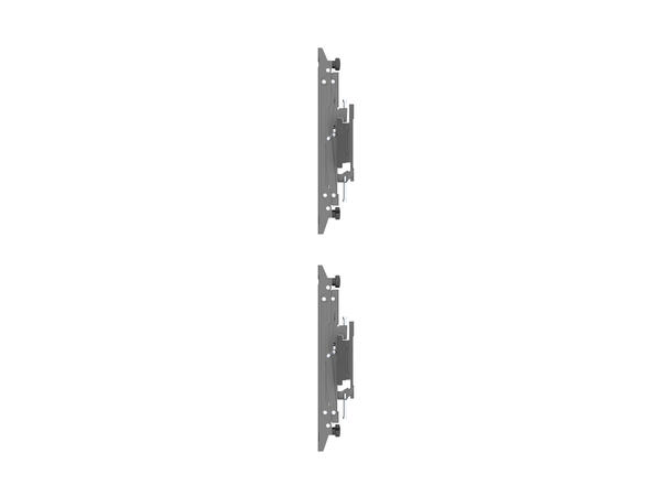 Multibrackets Wallmount Pro MBW2Ux2 Push In Pop Out Black 