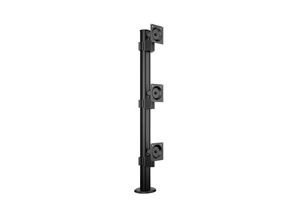 Multibrackets bordstativ HD triple Svart , VESA 100, 3 x 15Kg, 32-50" 