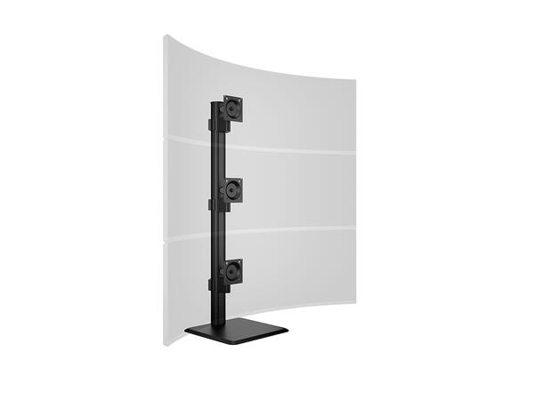 Multibrackets bordstativ HD triple Svart , VESA 100, 3 x 15Kg, 32-50" 