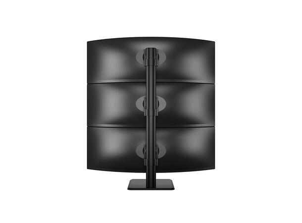 Multibrackets bordstativ HD triple Svart , VESA 100, 3 x 15Kg, 32-50" 