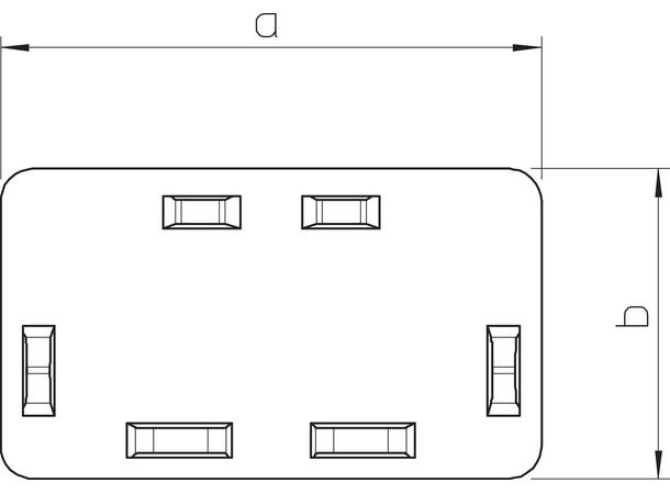 OBO WDKH 40060 endestykke 10 stk 