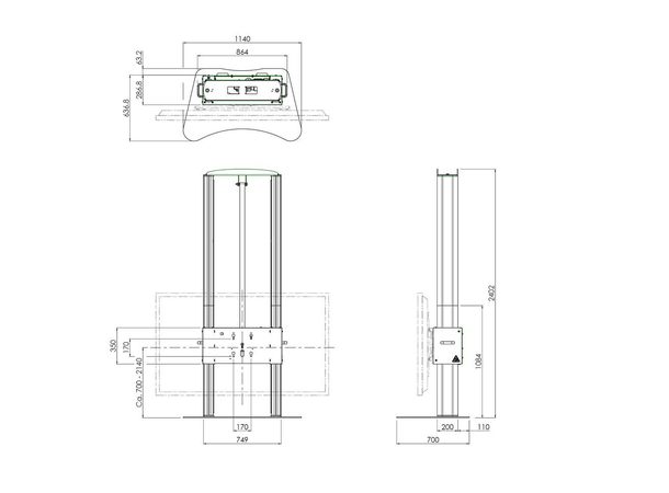 Smartmetals Smart Screen Hoister 86" INCL. FLIGHTCASE 