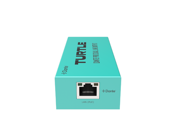 Turtle AV Dante Pro 2Ch Analog Line Output Adapter w/Gain Controls 