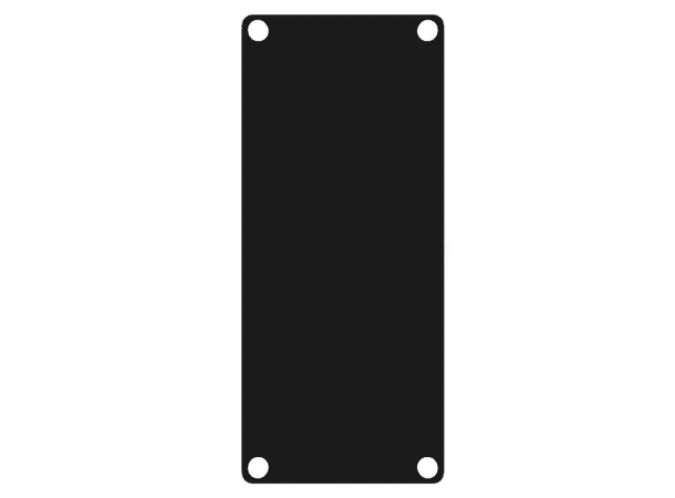Caymon CASY101A/B  Blind plate Black 1 Space closed blind plate 