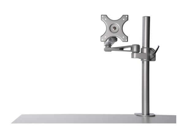 KENSON Monitor Arm Pole 7220A Singel | Sølv | Klemmefeste 