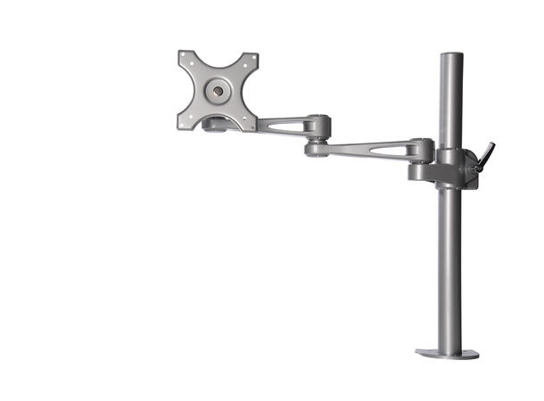 KENSON Monitor Arm Pole 7220A Singel | Sølv | Klemmefeste 