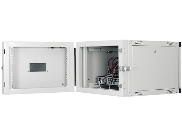 Lande Hinged Rear Frame 9U D150 | Grey | Proline/Netbox 