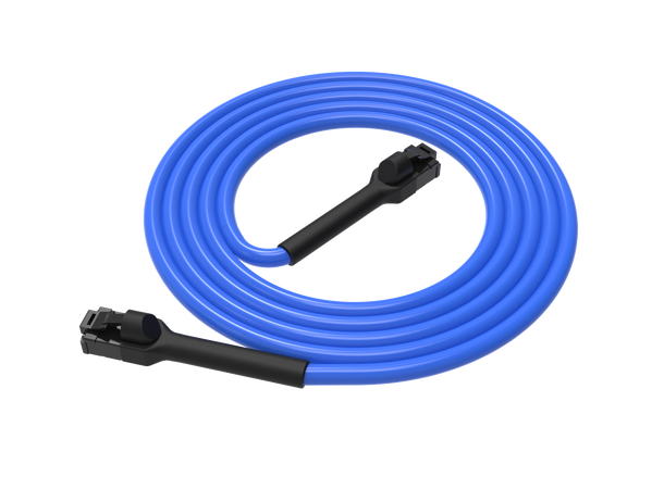 LinkIT Flexi-boot U/UTP Cat6a blå 7m AWG28/7 , LSZH , 3,6mm 