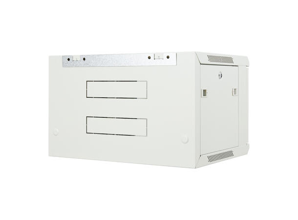 LinkIT Veggskap 19' 6U grå B600xD450xH368 , glass 