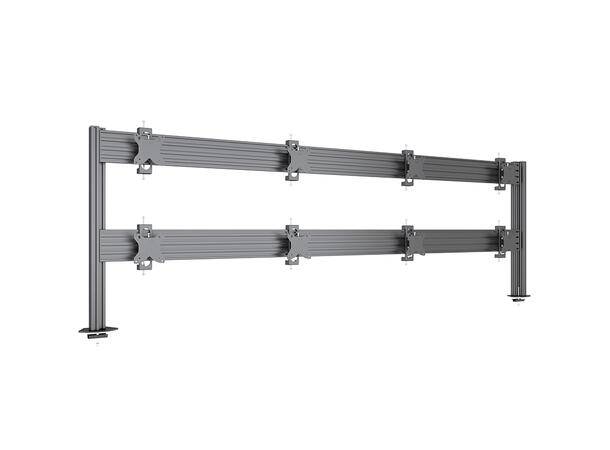 Multibrackets Deskmount Pro MBDM4x2U Sølv. 100x100, 80Kg, 8x 15"-32" 