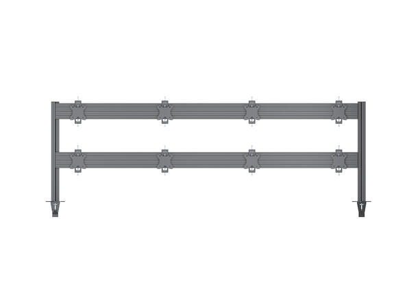 Multibrackets Deskmount Pro MBDM4x2U Sølv. 100x100, 80Kg, 8x 15"-32" 