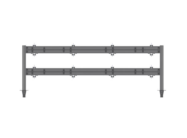 Multibrackets Deskmount Pro MBDM4x2U Sølv. 100x100, 80Kg, 8x 15"-32" 