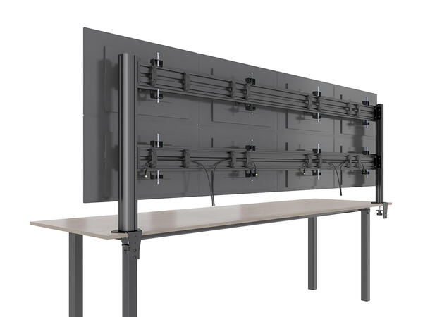 Multibrackets Deskmount Pro MBDM4x2U Sølv. 100x100, 80Kg, 8x 15"-32" 