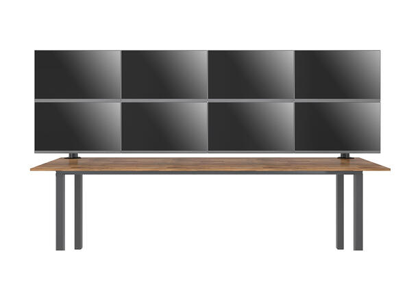 Multibrackets Deskmount Pro MBDM4x2U Sølv. 100x100, 80Kg, 8x 15"-32" 