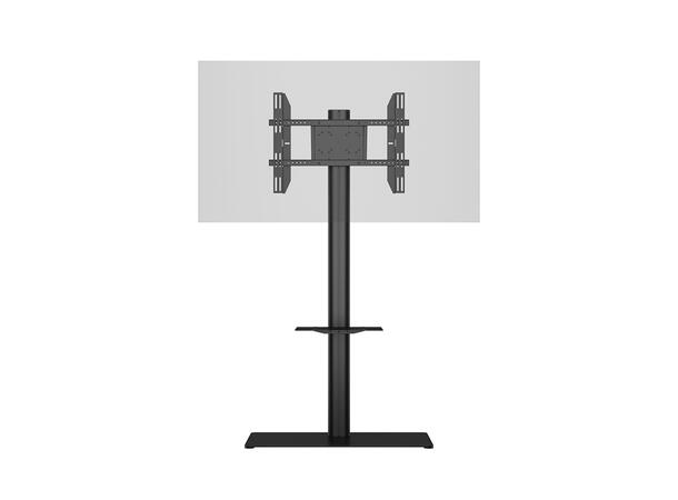 Multibrackets Display Stand 180 Single B lack w Floorbase/Shelf* 