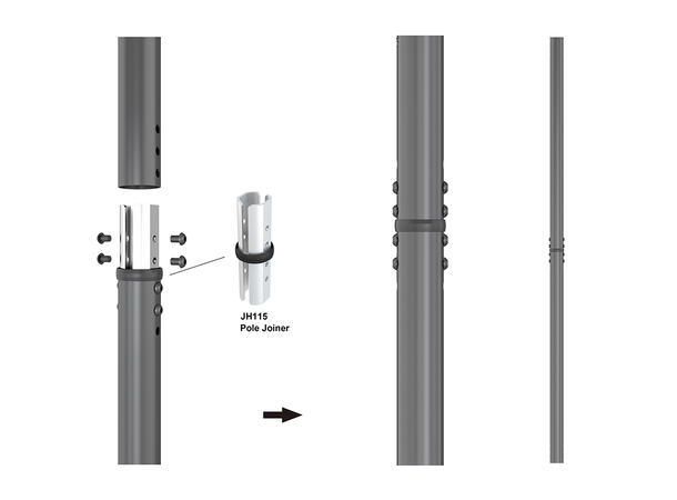 Multibrackets Floor to Ceiling Mount Pro MBFC1UX1 1000 