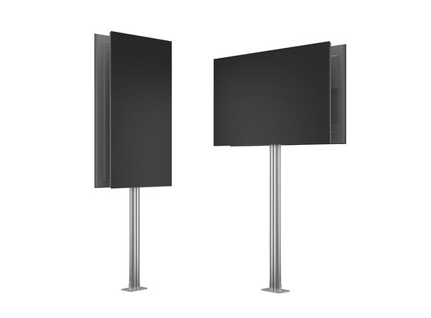 Multibrackets Gulvstativ180 B2B sølv 700x400, 60Kg, 24"-65" 