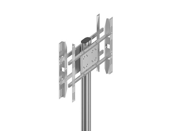 Multibrackets Gulvstativ180 B2B sølv 700x400, 60Kg, 24"-65" 
