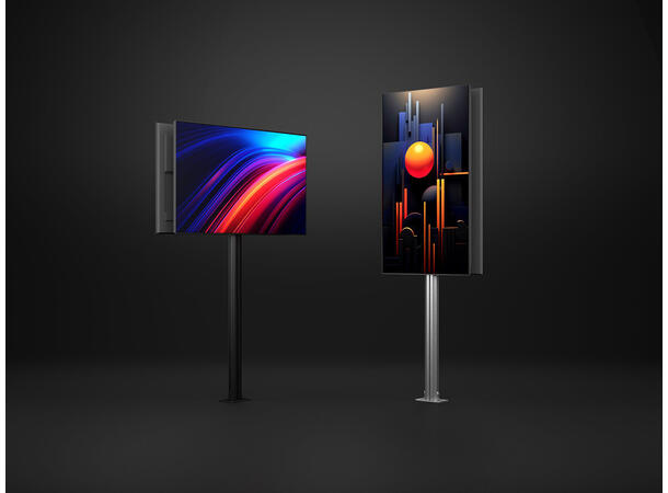 Multibrackets Gulvstativ180 B2B sølv 700x400, 60Kg, 24"-65" 