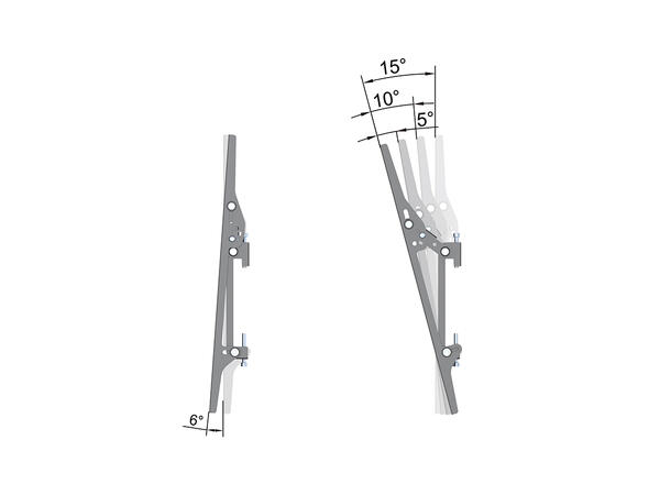 Multibrackets Gulvstativ Floorbase B2B Svart, 400x400, 100Kg, 32"-65" 