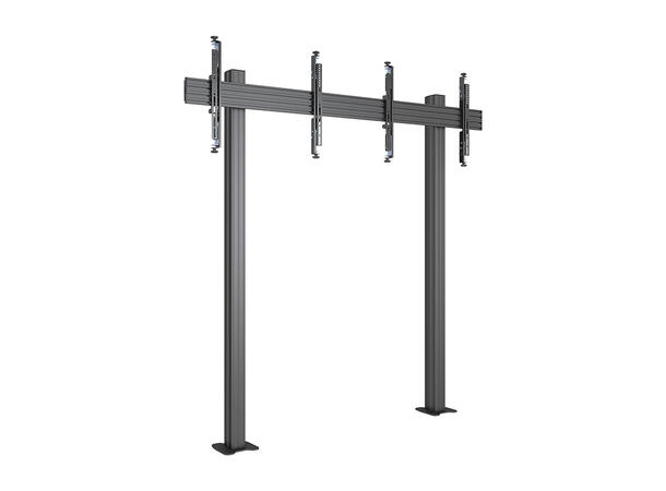 Multibrackets Gulvstativ Pro MBFM2x1U Svart, 600x400, 60Kg, 32"-65" 