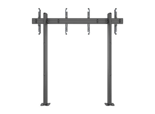 Multibrackets Gulvstativ Pro MBFM2x1U Svart, 600x400, 60Kg, 32"-65" 
