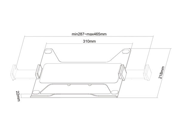 Multibrackets Medical Laptop Holder Basi c 
