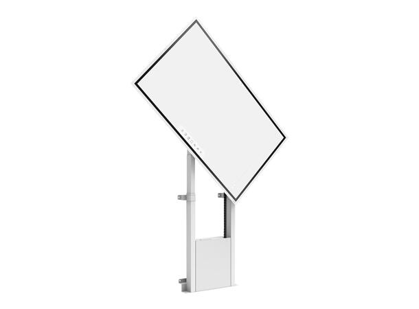 Multibrackets Motorized Floormount Flip 2 120kg White incl cabinet & camerashelf 