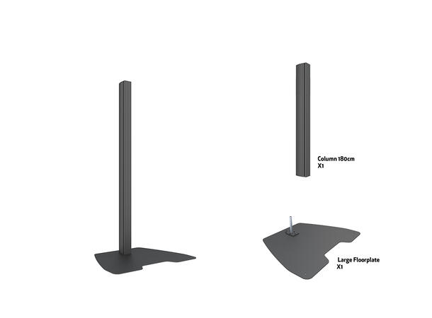 Multibrackets Pro Large Floorplate column 180cm 