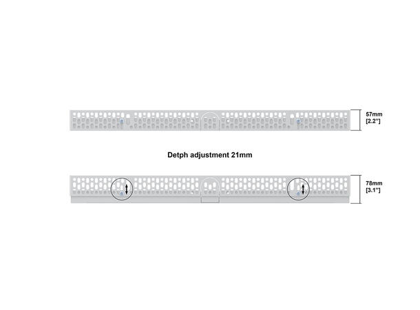 Multibrackets Pro Series - Enclosure 55" Wall Slim Medium White 