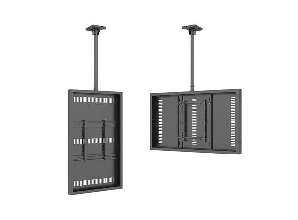 Multibrackets Pro kabinett tak 55" Svart, 600x400, 80Kg 