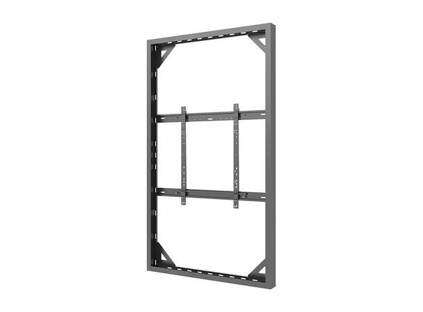 Multibrackets Pro kabinett vegg 86" Svart, 80Kg, Vesa 800x600 