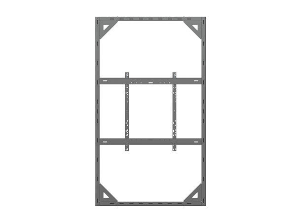 Multibrackets Pro kabinett vegg 86" Svart, 80Kg, Vesa 800x600 