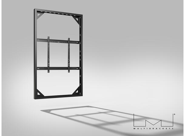 Multibrackets Pro kabinett vegg 86" Svart, 80Kg, Vesa 800x600 
