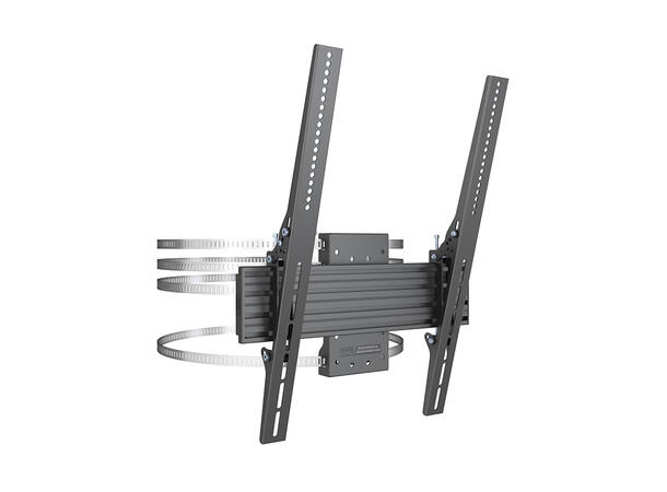 Multibrackets Søylefeste 43"-86" Svart, Vesa 400x600, 75Kg, tilt. 