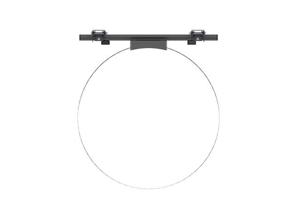 Multibrackets Søylefeste 43"-86" Svart, Vesa 400x600, 75Kg, tilt. 
