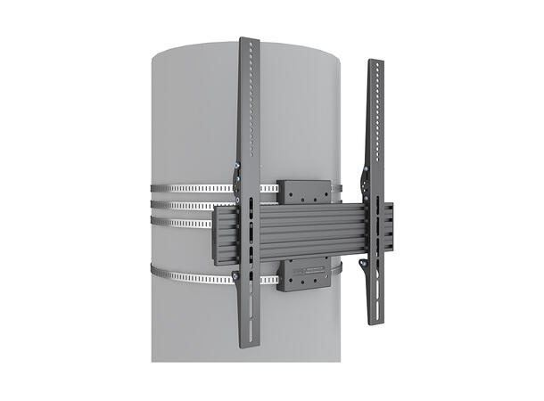 Multibrackets Søylefeste 43"-86" Svart, Vesa 400x600, 75Kg, tilt. 