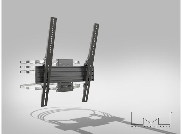 Multibrackets Søylefeste 43"-86" Svart, Vesa 400x600, 75Kg, tilt. 