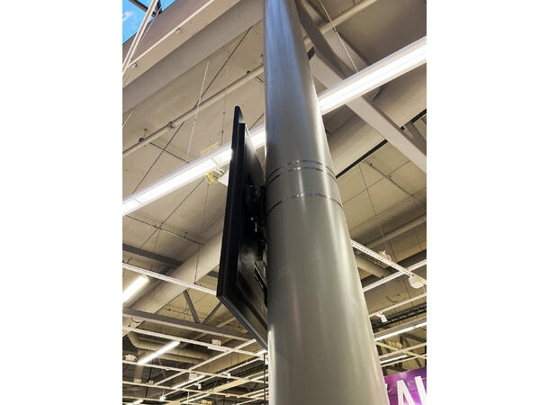 Multibrackets Søylefeste 43"-86" Svart, Vesa 400x600, 75Kg, tilt. 